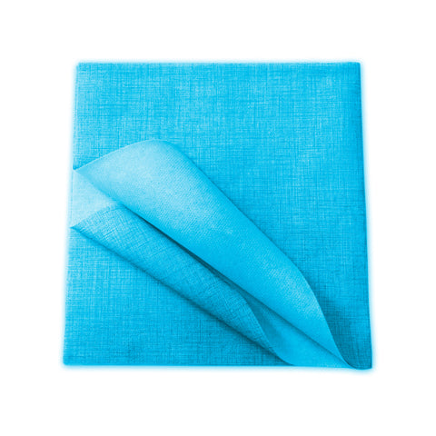 Lot de 100 nappes intissées célestes 100x100cm