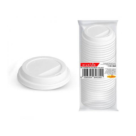 Couvercle jetable pour gobelet 180/210 ml Lot de 50