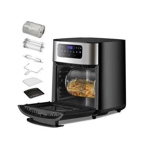 Friteuse Four À Air 10l 8 Programmes Et 6 Accessoires