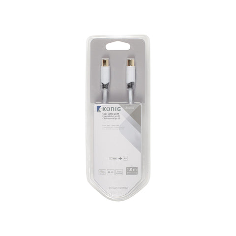 Câble coaxial mâle-mâle 1m