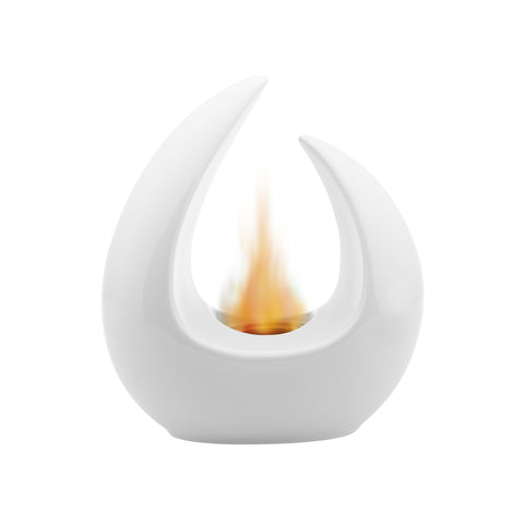 Cheminée de Table au Bioéthanol Iris Blanc