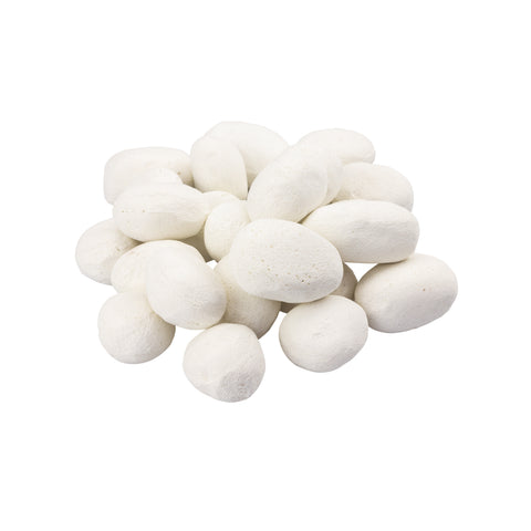 Lot de 24 galets Calipso Blanc