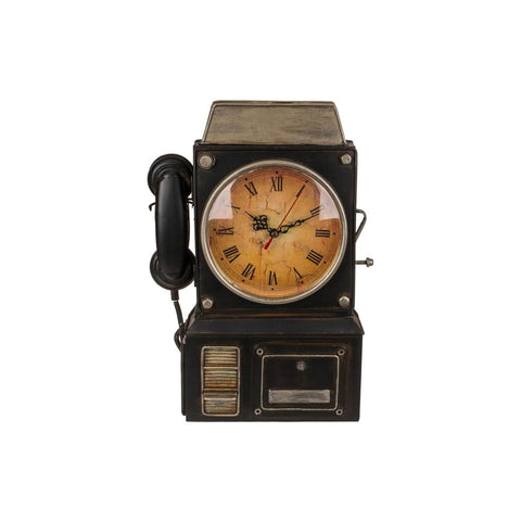Boîte à clés en forme de téléphone et d'horloge rétro