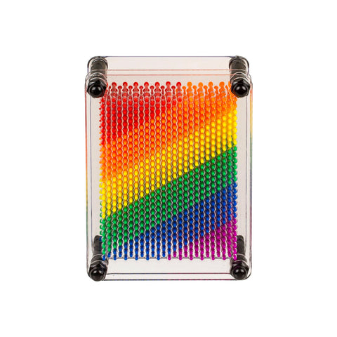Pin Art Jeu Sculpture Mobile À Clous Arc-en-ciel Pride 12x9cm