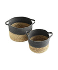 immagine-1-oem-set-2-cestini-portaoggetti-in-erba-marina-1820cm-ean-4029811474660