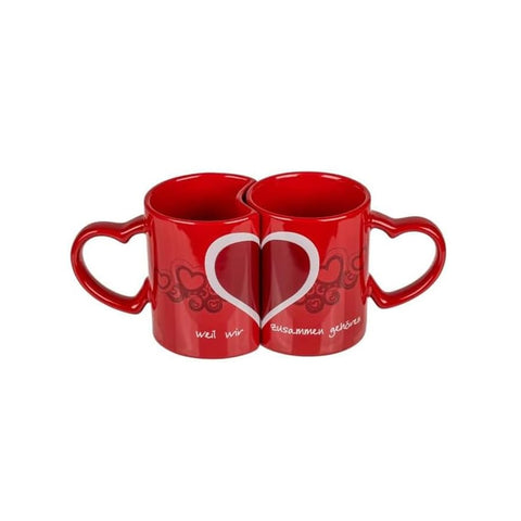 Lot de 2 tasses gigognes cœur 8,3cm