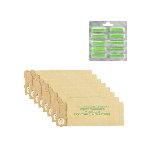 Set de 40 sacs et 40 désodorisants verts pour VK 120