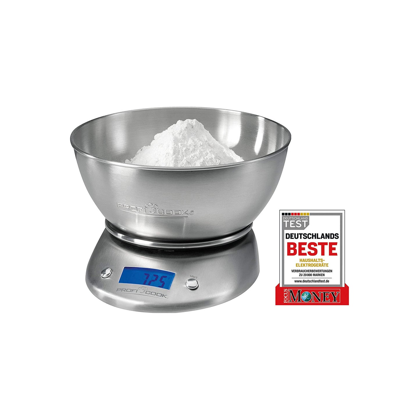 immagine-1-proficook-bilancia-digitale-con-ciotola-in-acciaio-inox-5kg-kw-1040-ean-4006160104011