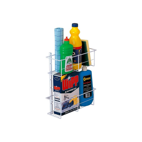 Étagère de rangement polyvalente à 2 niveaux en métal 33x37,5x12cm