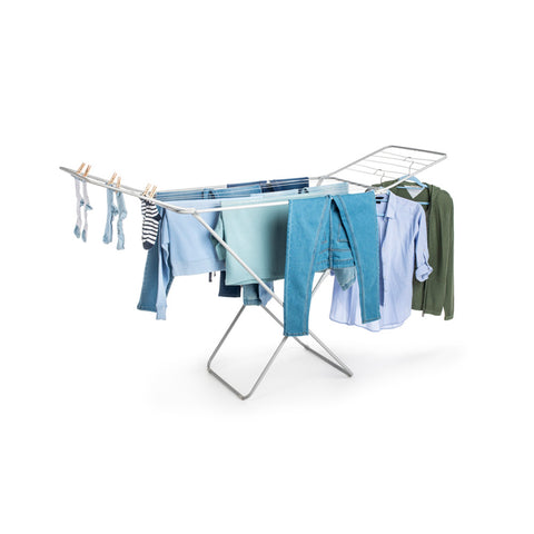 Séchoir à linge pliant avec barres latérales en aluminium 177x55,5x92cm