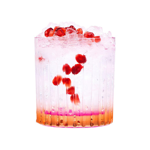6 verres Gipsy transparents/oranges 360ml