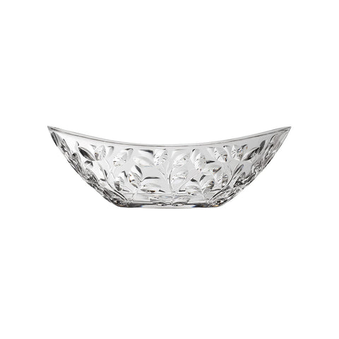 Centre de table ovale en verre sonoro Laurus 34cm