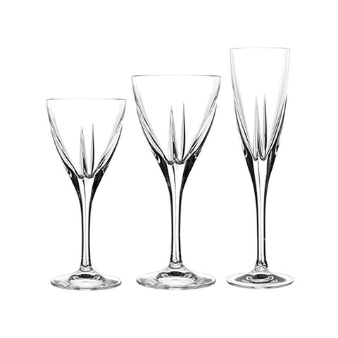 Lot de 18 verres à eau et à vin Fusion