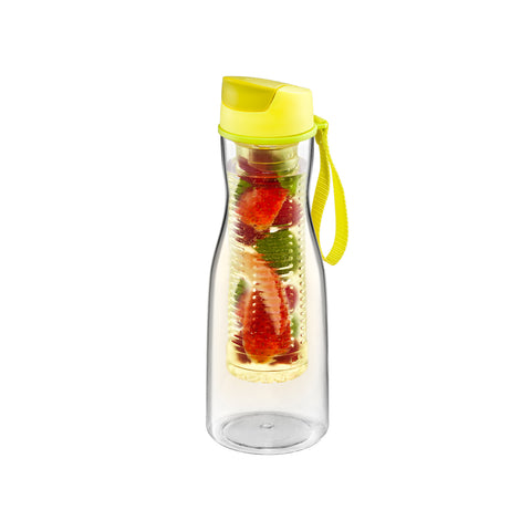 Bouteille pour boissons avec infuseur jaune 0,7l