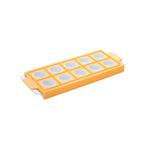 Moule à 10 raviolis ronds en plastique