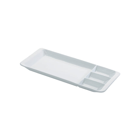 Plat de service en porcelaine à 4 sections