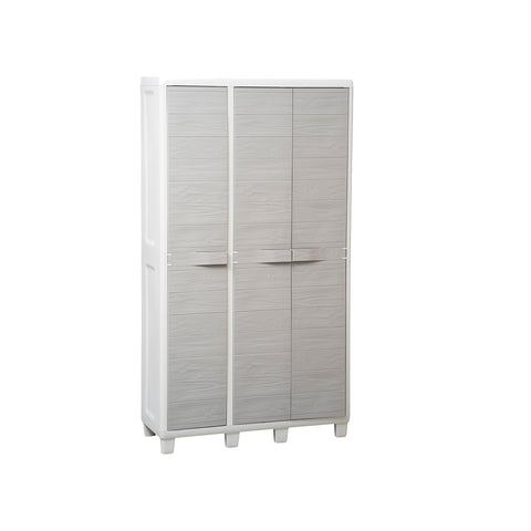 Armoire 3 Portes Gris Clair/Tourterelle
