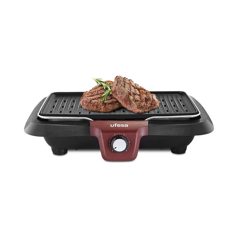 Grill Électrique et Plancha 38x25cm 2000w