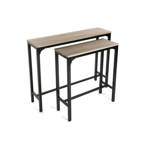 Ensemble de 2 tables consoles d'entrée