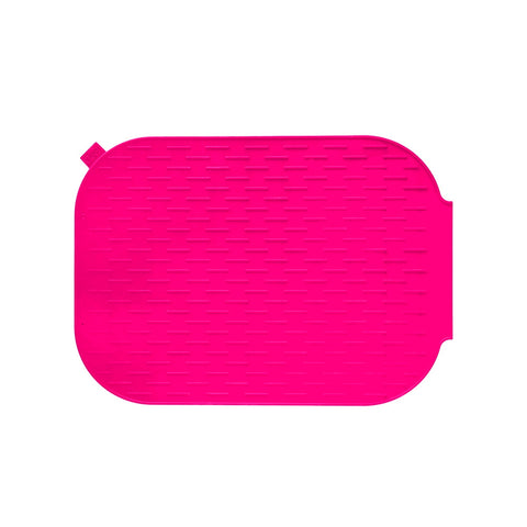 Égouttoir à vaisselle en silicone Rengo rose