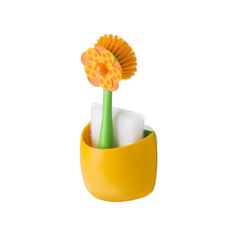 Ensemble Distributeur Et Brosse De Cuisine Orange