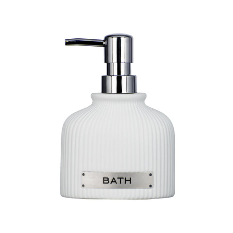 Distributeur de savon en céramique blanc 0,22l