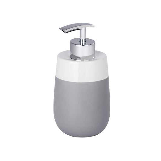 immagine-1-wenko-dispenser-sapone-in-ceramica-malta-grigiobianco-ceramica-310-ml-ean-4008838238998