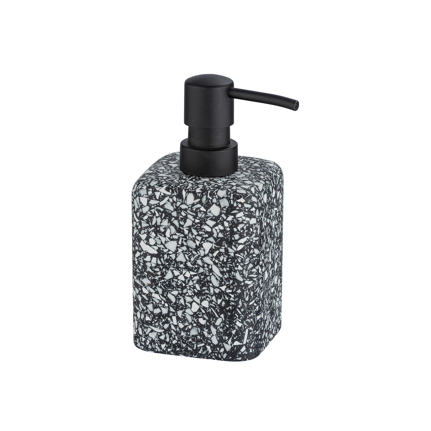 immagine-1-wenko-distributore-di-sapone-terrazzo-nero-dispenser-di-sapone-ean-4008838345610