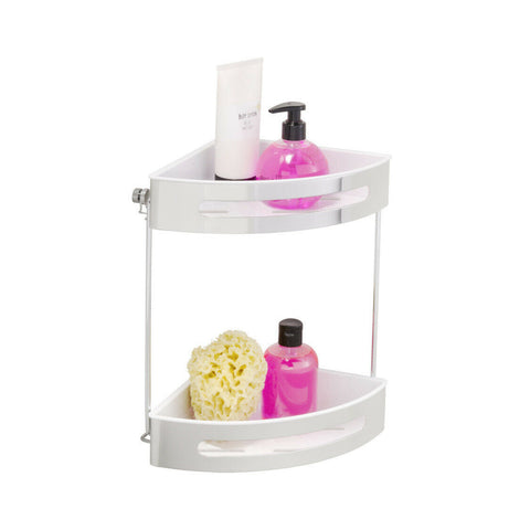 Étagère d'angle 2 niveaux Premium Plus Inox