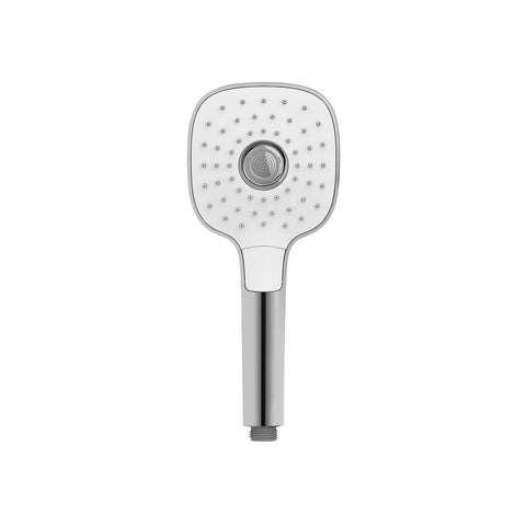 Pomme de Douche Powerboost Chrome/Blanc D. 12cm
