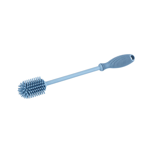Spazzola Lavabottiglie In Silicone Blu 25cm