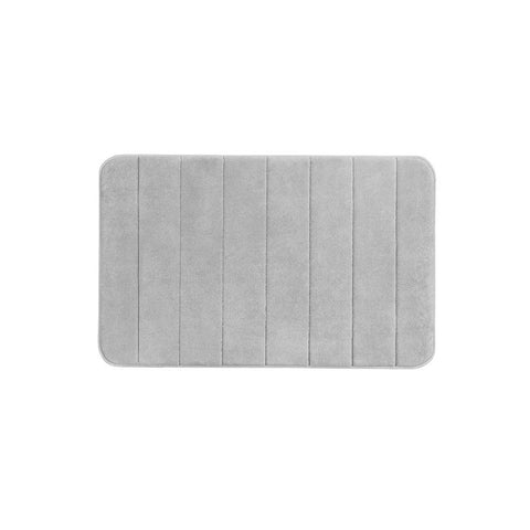 Tapis De Bain À Mémoire De Forme Gris 50x80cm