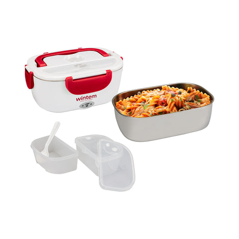 Lunchy Box Chauffe-Plat en Acier Rouge