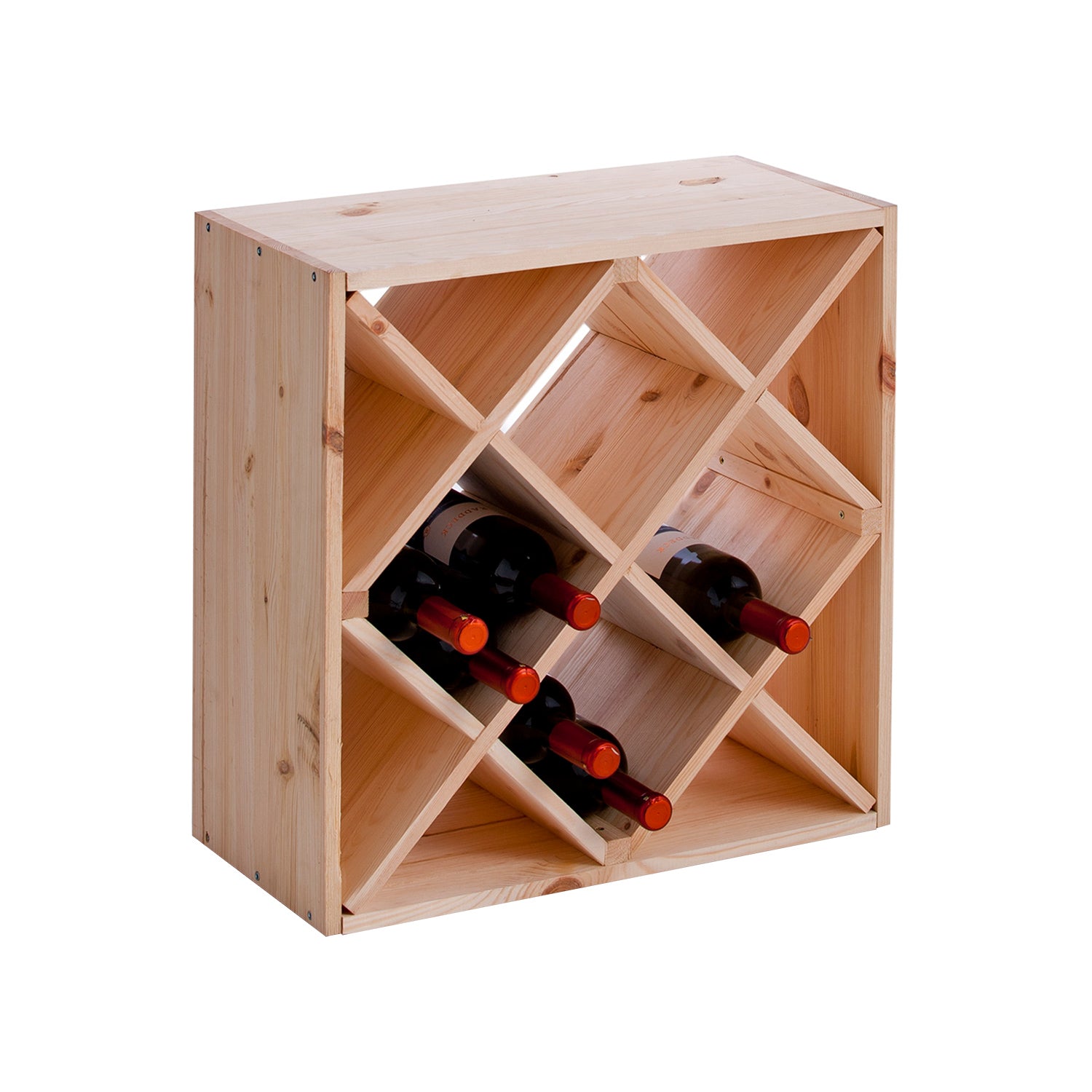 immagine-1-zeller-cantinetta-scaffale-portabottiglie-a-diamante-ean-4003368131719