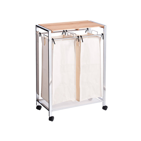 immagine-1-zeller-carrello-per-biancheria-in-bambu-ean-4003368186061