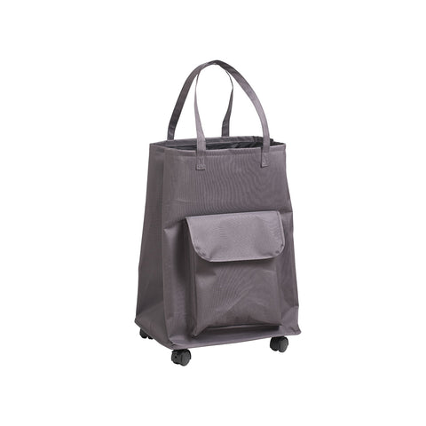 Panier à Linge sur Roues et Anses Gris