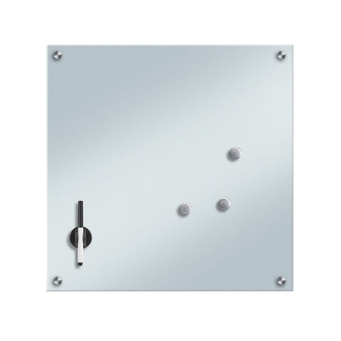 Lavagnetta Memo In Vetro Bianco 55x55 Cm