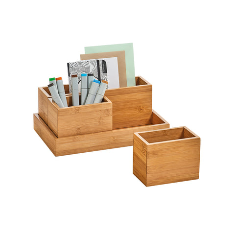 immagine-1-zeller-organizer-con-vassoio-in-bamboo-28x18x11cm-ean-4003368253879