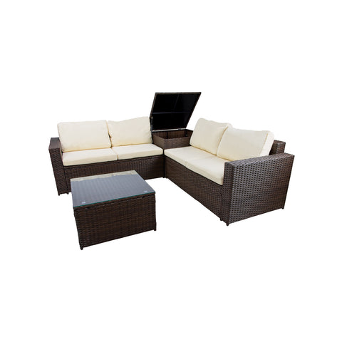 Set 2 Divani Con Contenitore E Tavolino
