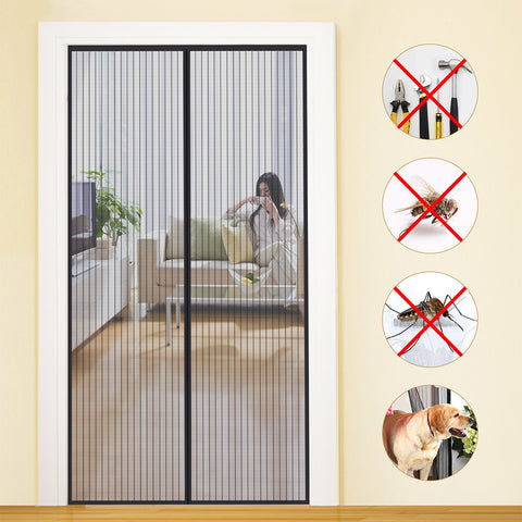 Moustiquaire magnétique noire 240x140cm