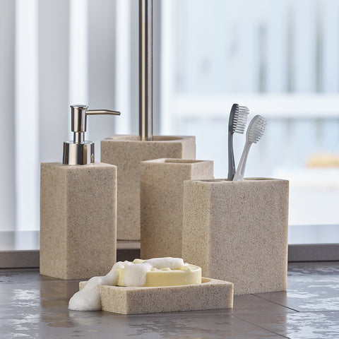 immagine-2-axentia-bicchiere-porta-spazzolino-venedig-beige-ean-4005437178755