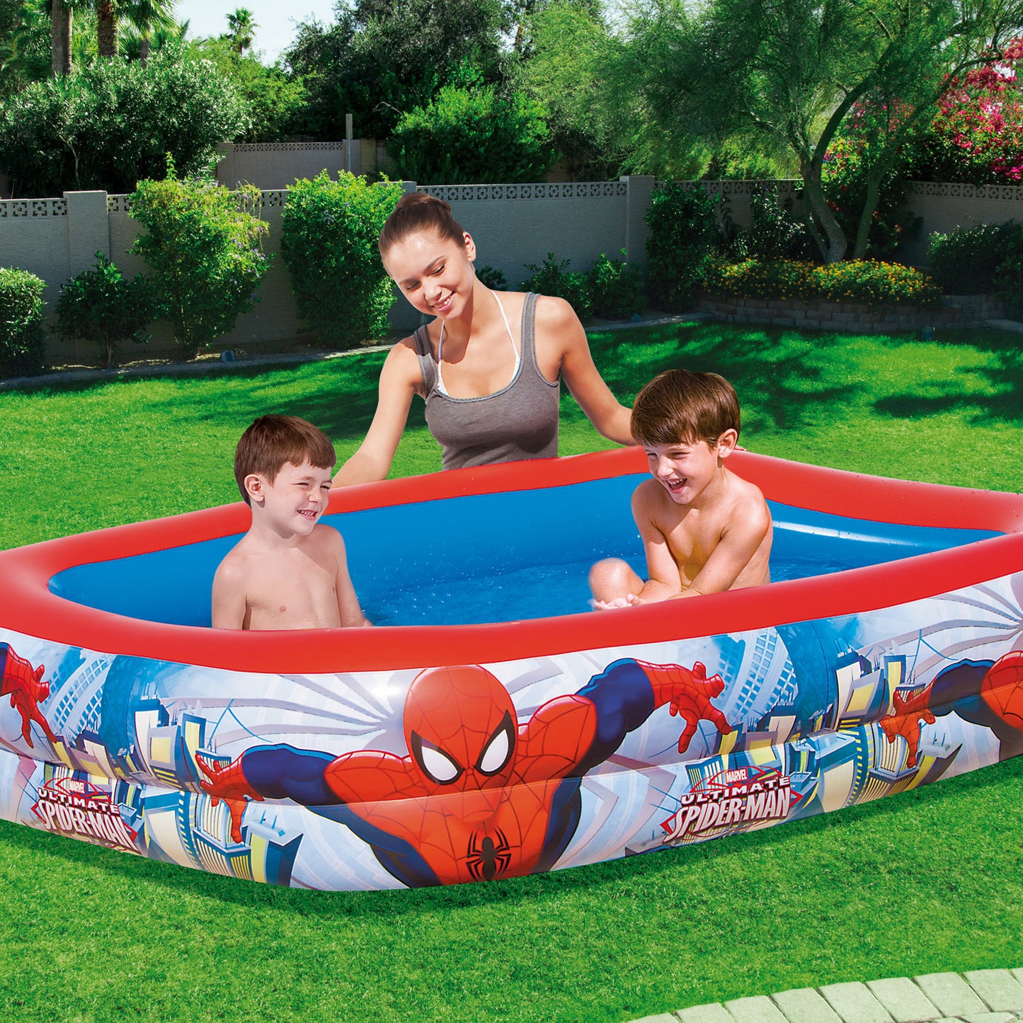 immagine-2-bestway-98011-piscina-a-2-anelli-spider-man-ean-6942138911787