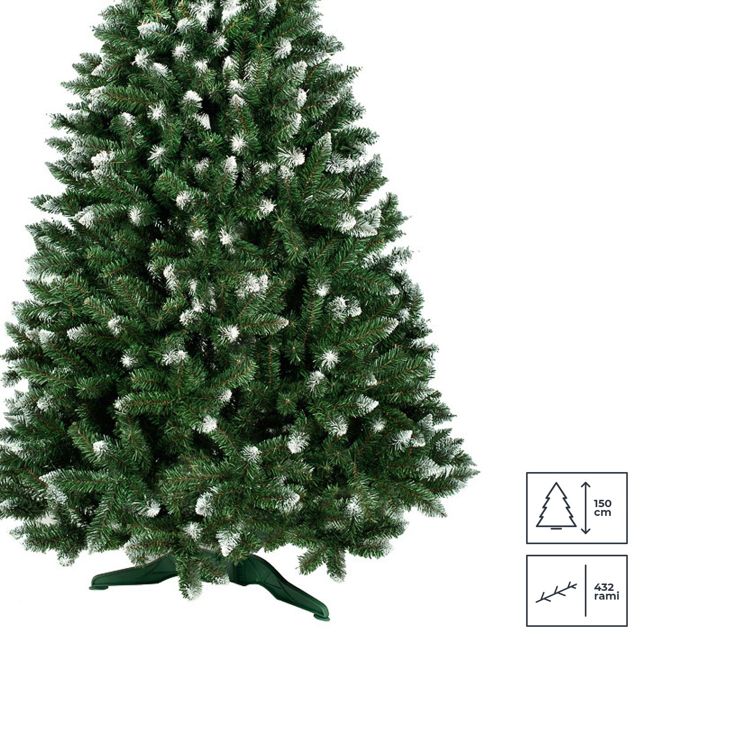 immagine-2-euronatale-albero-di-natale-da-150cm-432-rami-con-punte-innevate-ean-5906948391703