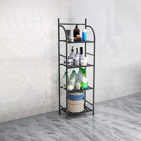 immagine-2-feridras-scaffale-portaoggetti-per-bagno-a-4-piani-in-metallo-nero-335x116x275cm-ean-8056471564567