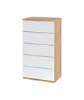 immagine-2-habitdesign-mobile-a-5-cassetti-roverebianco-60x40x110cm-ean-8423490266244