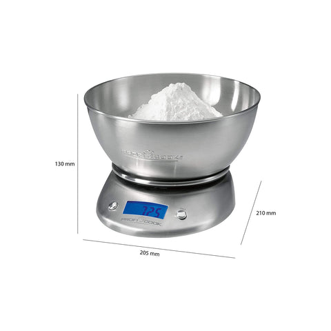 immagine-2-proficook-bilancia-digitale-con-ciotola-in-acciaio-5kg-ean-4006160104011