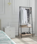 immagine-2-wenko-armadio-appendiabiti-a-soppalco-a-2-ripiani-in-bambu-e-asta-trasversale-ean-4008838395110
