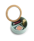 immagine-2-zeller-specchio-portagioie-rotondo-in-poliresina-menta-ean-4003368187365
