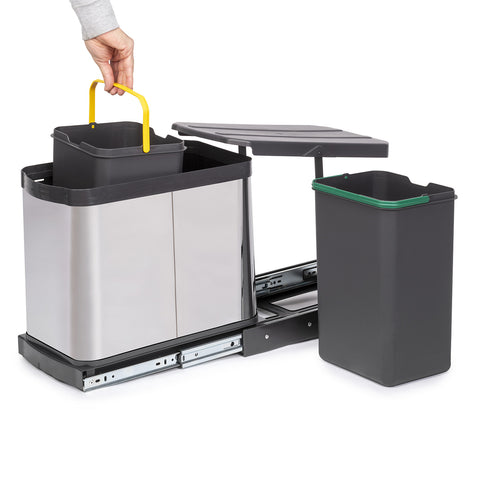 immagine-3-emuca-set-2-pattumiere-raccolta-differenziata-con-box-estraibile-e-copertura-12l-ean-8432393298542