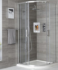 immagine-3-feridras-angoliera-per-doccia-a-2-ripiani-con-cassetto-in-plastica-bianco-20x20x41cm-ean-8033237844217